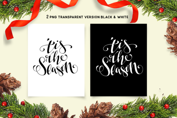 74 Christmas Quote Handlettering for Crafts and Graphics