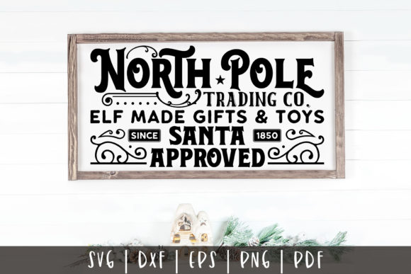 North Pole Trading Co SVG: A Festive Graphic Asset for Crafts and Christmas Content