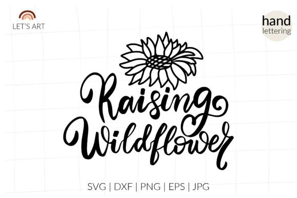 Raising Wildflower Svg for Local Business Branding