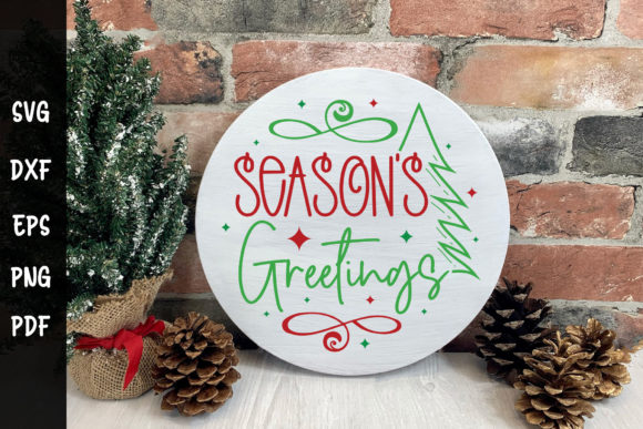 Season s Greetings SVG for Local Business Branding