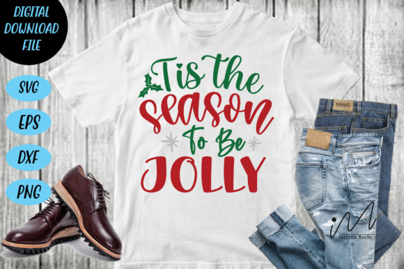 Tis the Season to Be Jolly SVG Vole 2 for Crafts and Graphics