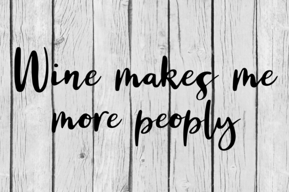 Wine Makes Me More Peoply: A Playful Graphic Asset for Local Branding